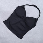 Adjustable Strappy Gym Top Backless Gym Clothes Women Scrunch Bra Removable Cups Yoga Tank Workout Outfits Tops Sports Vest