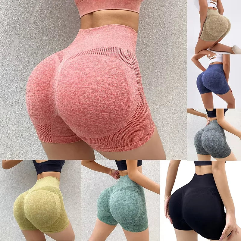 1/2PCS Women New Cycling Jogging Fitness High Waist Push Up Gym Shorts Leggings Women Yoga Clothing Women Shorts Sports For